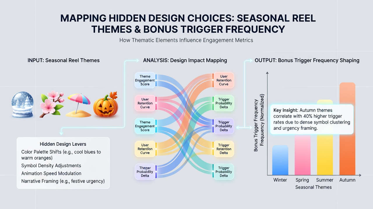 Mobile slot interface showing seasonal bonus symbols and reel configurations